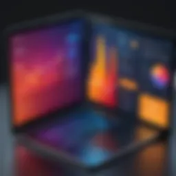 Visual representation of user engagement on a website