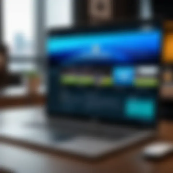 A laptop displaying a streaming site for the ACC Tournament