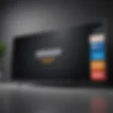 TV screen displaying Amazon Prime logo