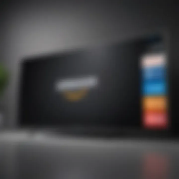 TV screen displaying Amazon Prime logo