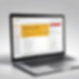 Illustration of a spam email inbox highlighting Norton and McAfee messages