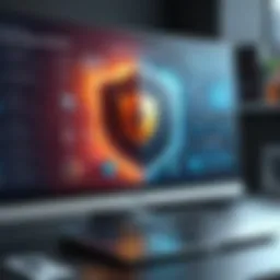 Visual representation of antivirus software features