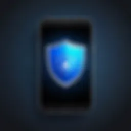 Shield icon representing mobile security