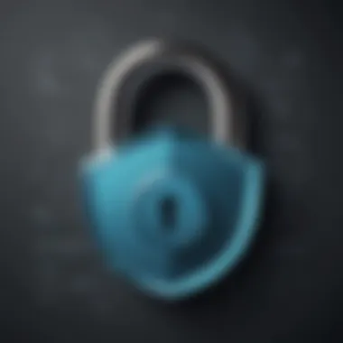 Lock and Key Symbolizing Secure Online Environment