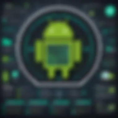 An infographic showcasing common hacking threats to Android devices