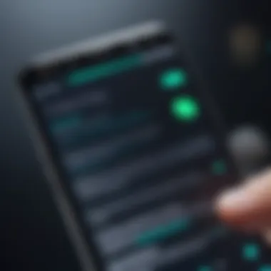 Configuring Privacy Settings on Android A user configuring privacy settings on an Android smartphone