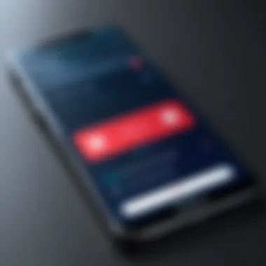 Robocall Blocker App on Smartphone A smartphone displaying a robocall blocker interface