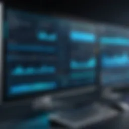 User interface of monitoring software