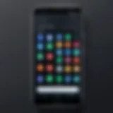 User interface of a popular screen sharing app on Android