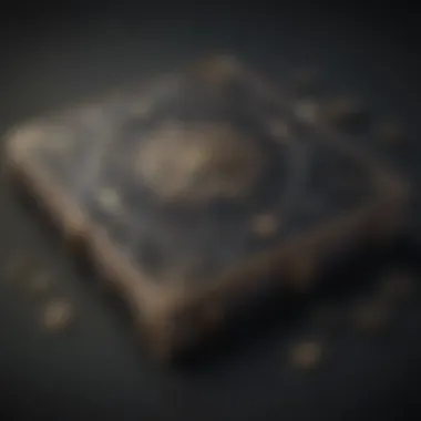 Mystical Grimoire on Dark Background