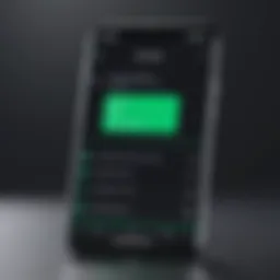 A visual representation of IP address change on an Android device