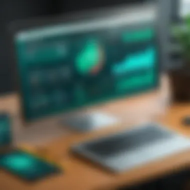 Kaspersky software dashboard emphasizing security metrics