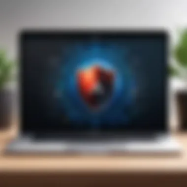 Visual representation of security features offered by Bitdefender