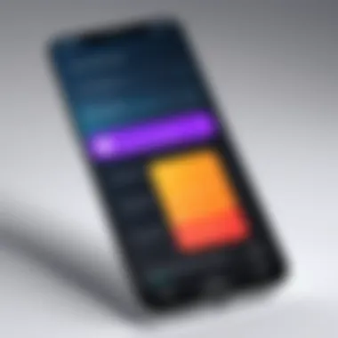 Smartphone Call-Blocking Interface Smartphone displaying call-blocking application interface