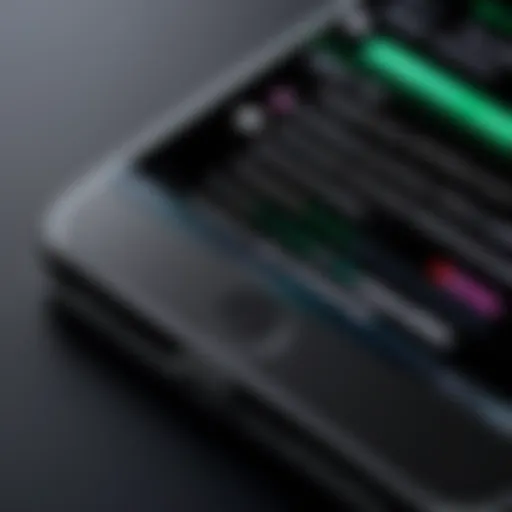 A close-up view of an iPhone displaying the call blocking settings.