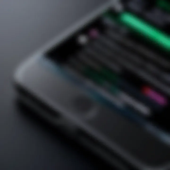 A close-up view of an iPhone displaying the call blocking settings.
