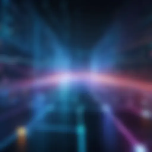 Visual representation of IP address data flow in cybersecurity