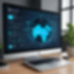 VPN interface on a computer screen
