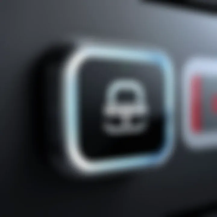 Secure connection icon representing online safety while streaming