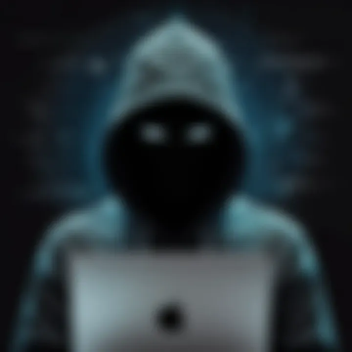 An abstract depiction of anonymity in online activities