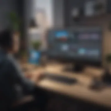 Innovative Video Editing Environment Creative video editing workspace
