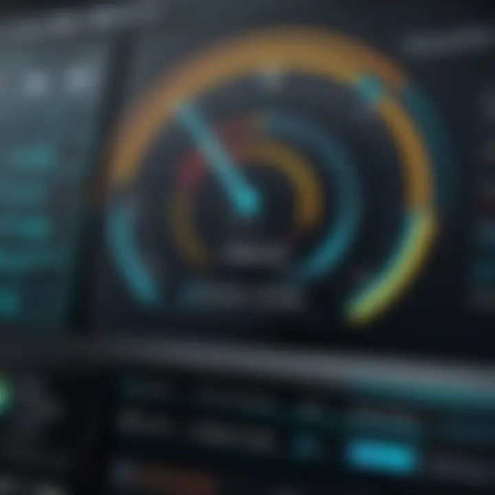 Graphical representation of CyberGhost performance metrics