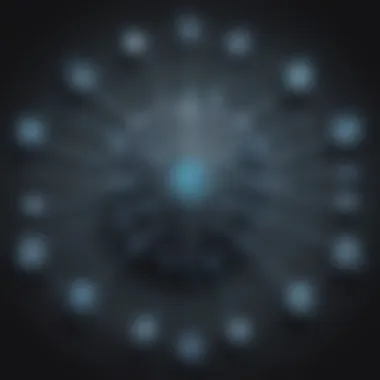 Network of Anonymity An artistic depiction of the dark web network