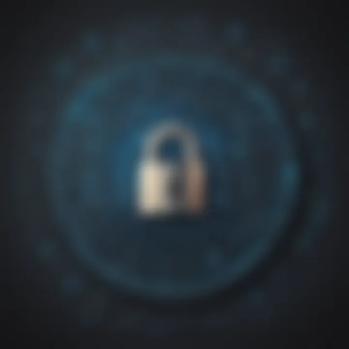 Illustration of data encryption for privacy protection