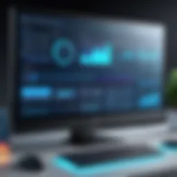 An illustration of a desktop control application interface showcasing its features.