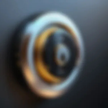 Illustration showing a digital lock symbolizing secure online privacy