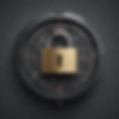 Securing iPad Data with Advanced Encryption Digital Security Padlock Symbolizing iPad Protection