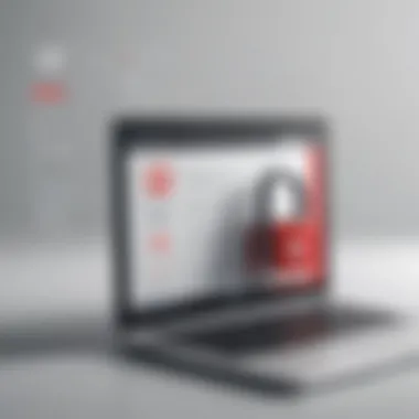 Illustration of digital security concept on YouTube