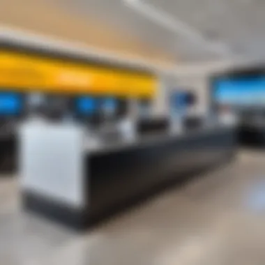 Convenient Rental Counter at LAX Economy car rental counter at Los Angeles International Airport