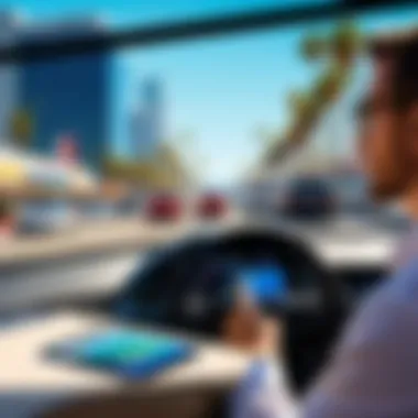 Exploring Affordable Transportation Choices Traveler exploring economy car rental options at LAX