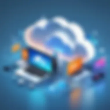 Cloud Storage Services for Video Sharing Icon representation of popular cloud storage services