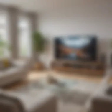 Elegant living room ambiance for watching Amazon Prime on TV