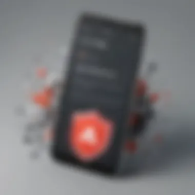 Mobile phone with ad-blocking shield