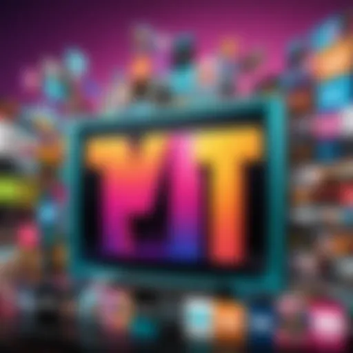 Abstract digital artwork representing entertainment choices with VH1 Subscription on Amazon