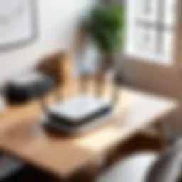 Illustration of optimal router placement