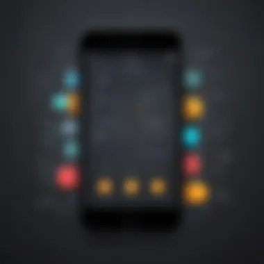 Abstract representation of call blocking app features