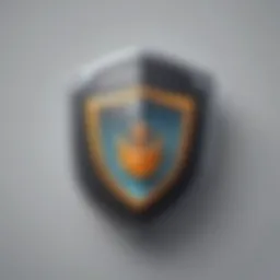 Safari browser with shield emblem symbolizing online security