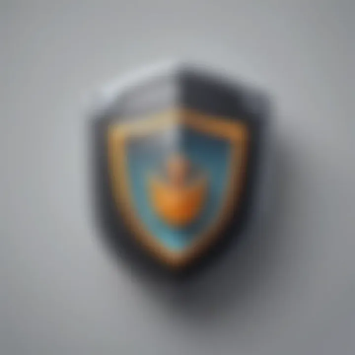 Safari browser with shield emblem symbolizing online security