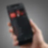ESPN app download process on smartphone