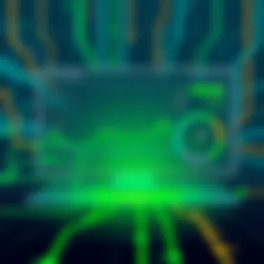 Real-Time Network Monitoring Interface Network monitoring interface displaying real-time data