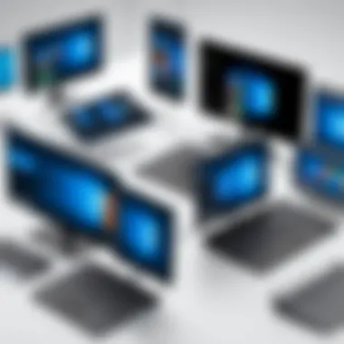 Technological Advancements Showcase Graphic depicting the evolution of screen sharing technology on Windows 10