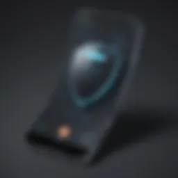 Illustration showing a shield protecting a phone from unwanted calls