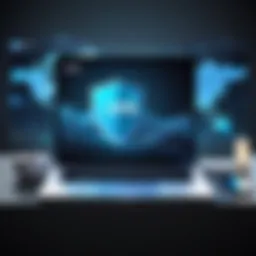 Visual representation of VPN technology