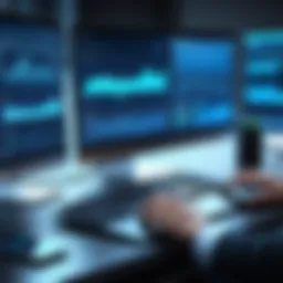 Visual representation of connection monitoring software interface