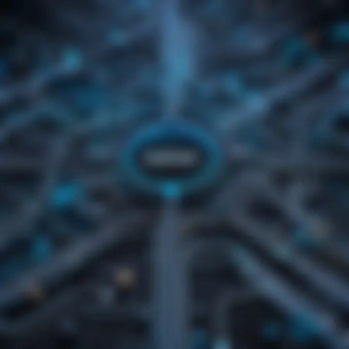 A labyrinthine network representing dark search engines