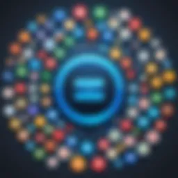 A visual representation of various search engines and their logos